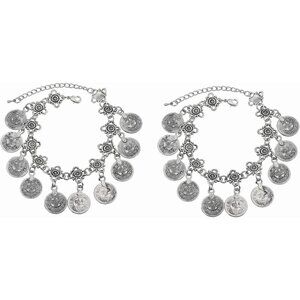 Unique Tassel and Coin Anklet Bracelet – Adjustable Fashion Sandals for Women